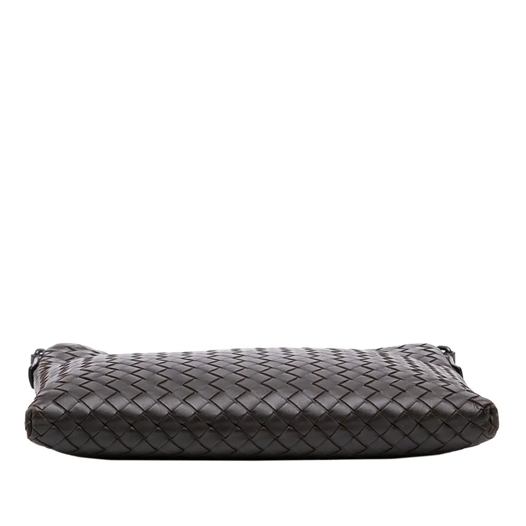 Bottega Veneta Nappa Intrecciato VN Crossbody Brown Leather Good - Inside View