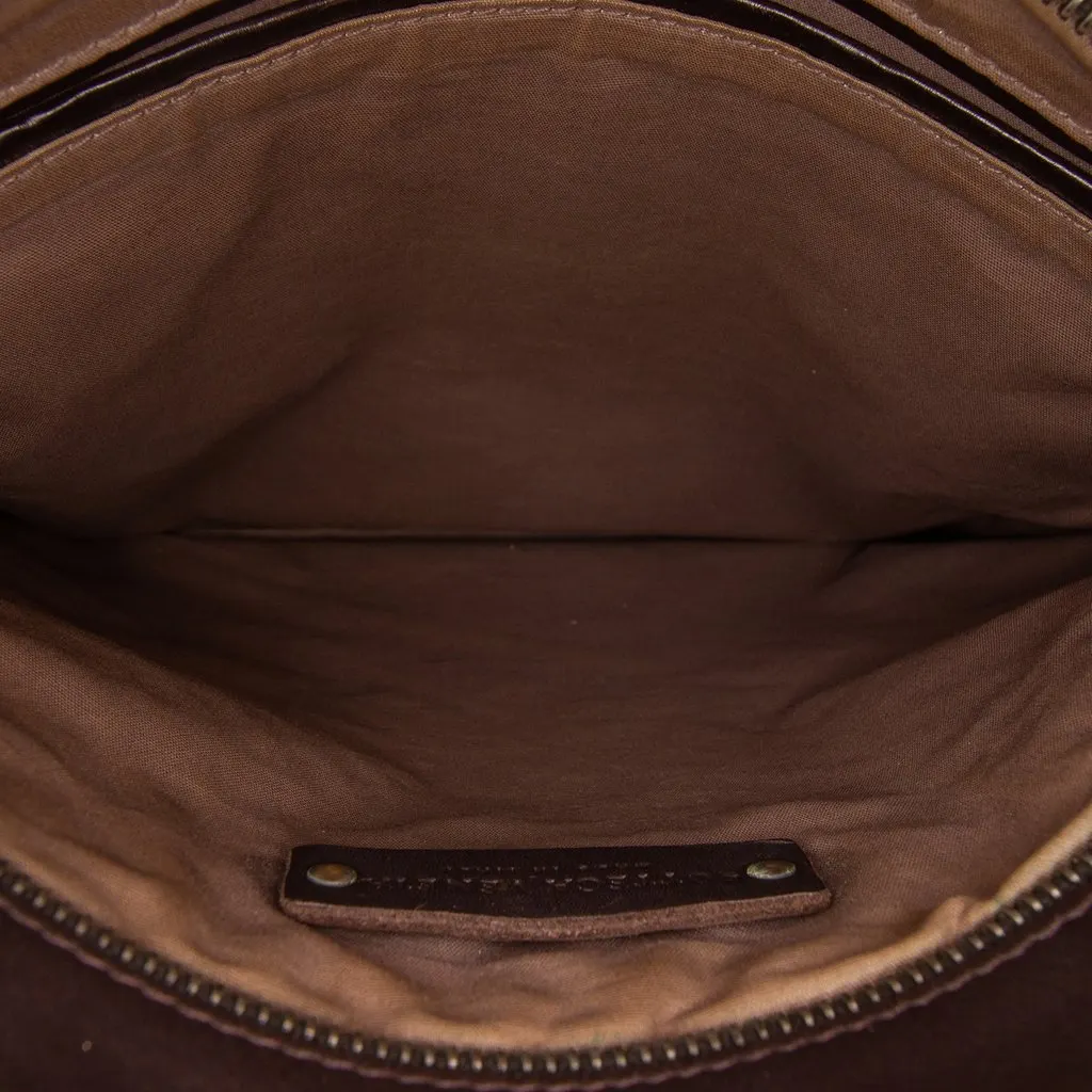 Bottega Veneta Nappa Intrecciato VN Crossbody Brown Leather Good - Model View