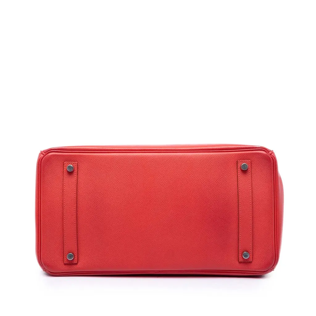 Hermès Epsom Birkin Retourne 35 Red Leather Very good - Inside View