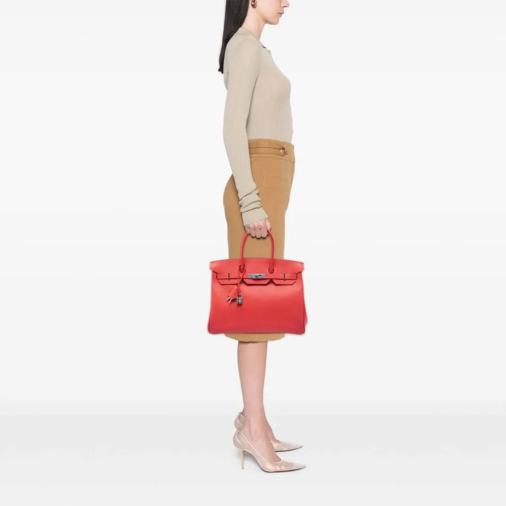 Hermès Epsom Birkin Retourne 35 Red Leather Very good - Box View