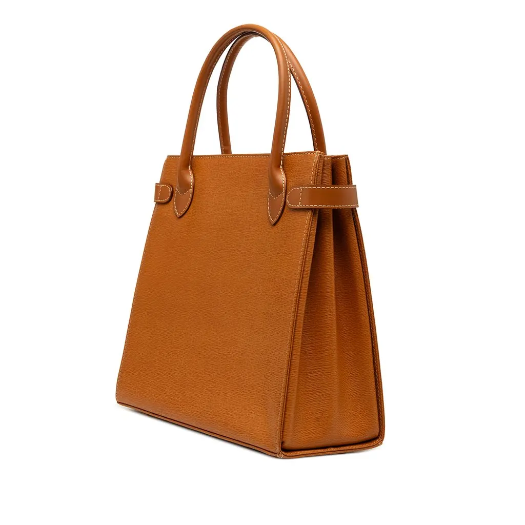 Burberry Leather Handbag Brown Leather Very good - Back View