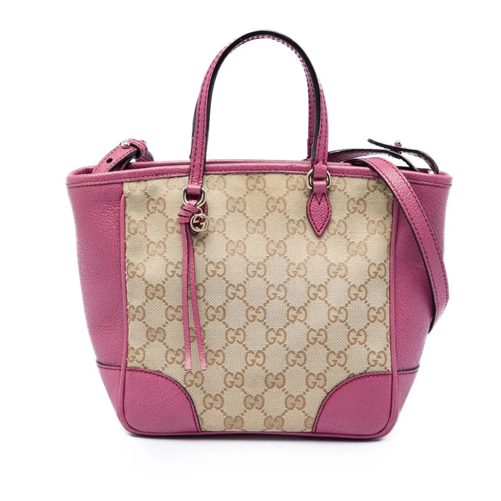 Gucci Small GG Canvas Bree Satchel Beige Very good - Front View