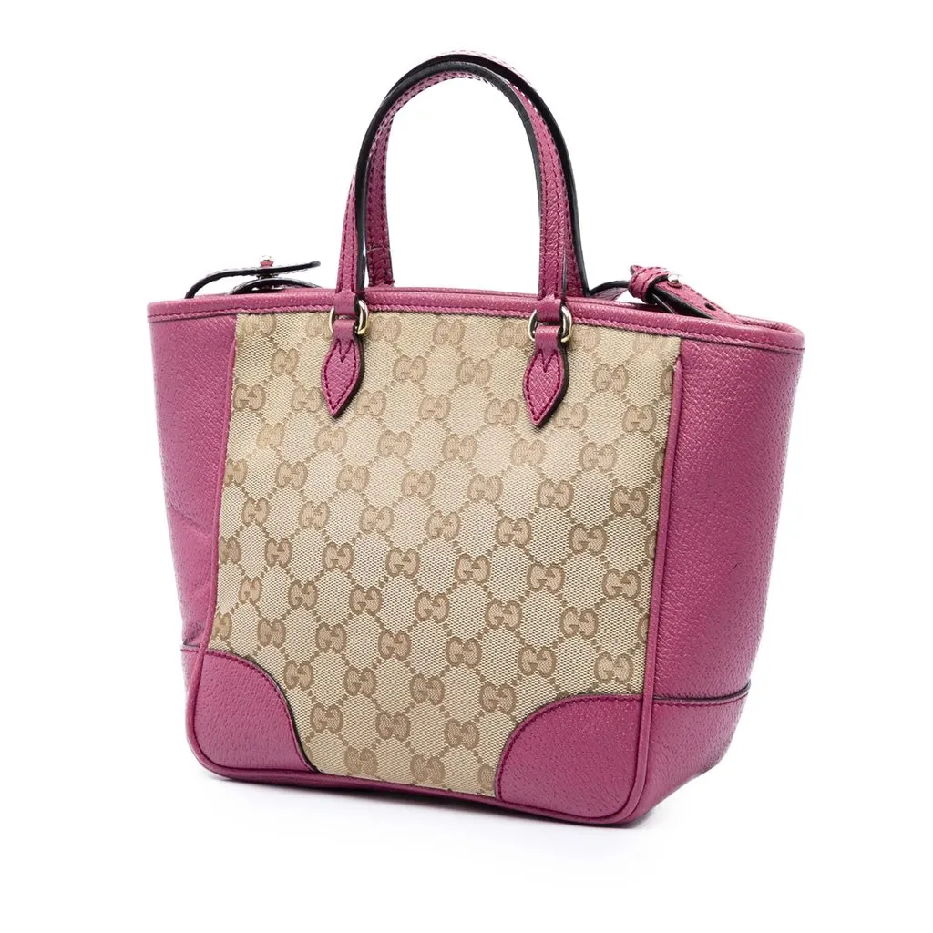 Gucci Small GG Canvas Bree Satchel Beige Very good - Back View