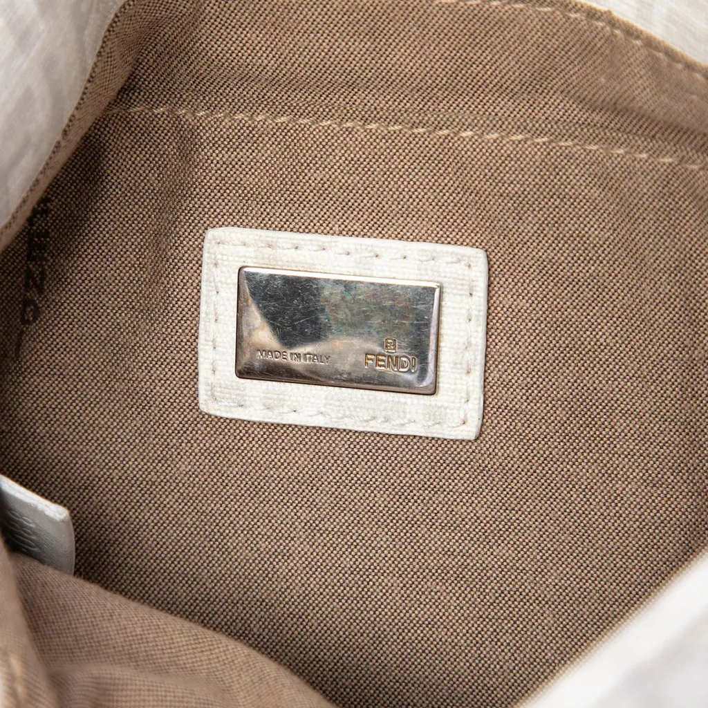 Fendi Zucchino Spalmati Crossbody White Very good - Box View