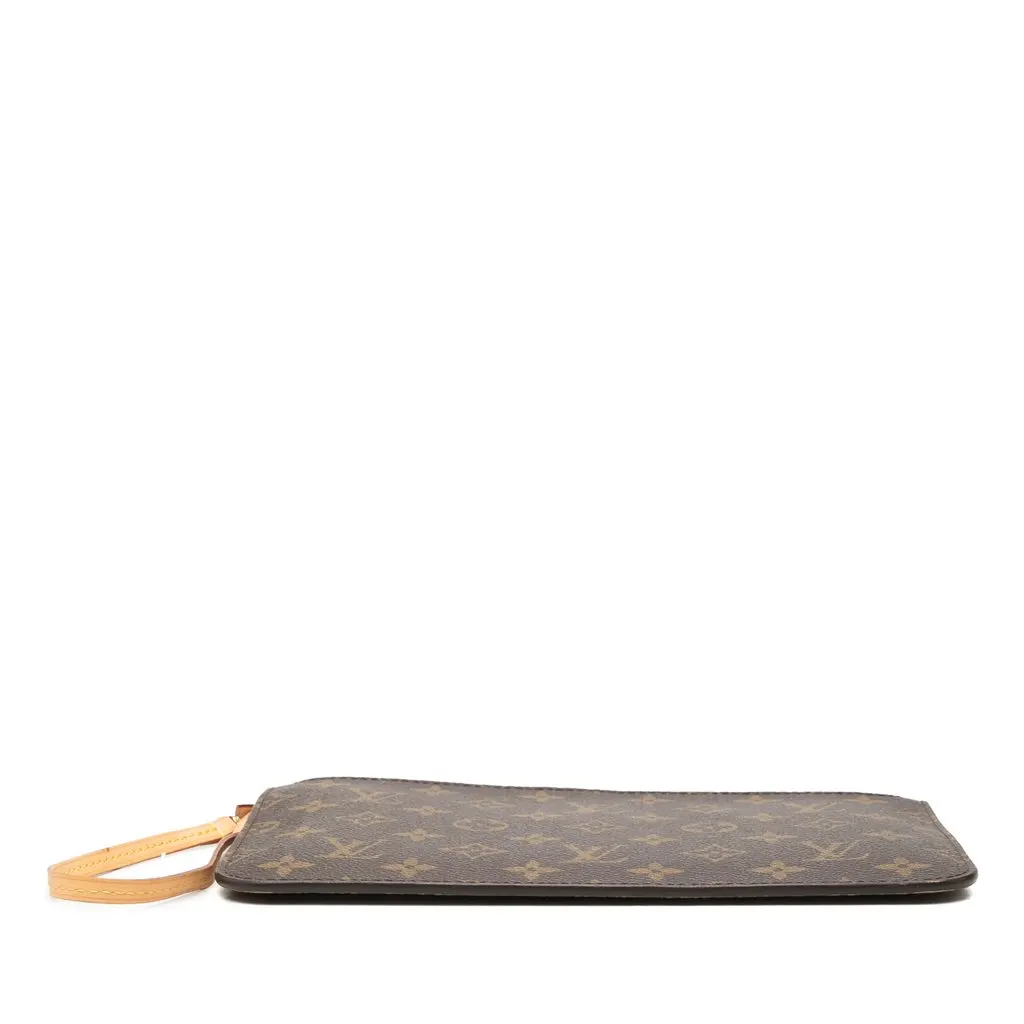 Louis Vuitton Monogram Neverfull MM Pouch Brown Canvas Very good - Inside View