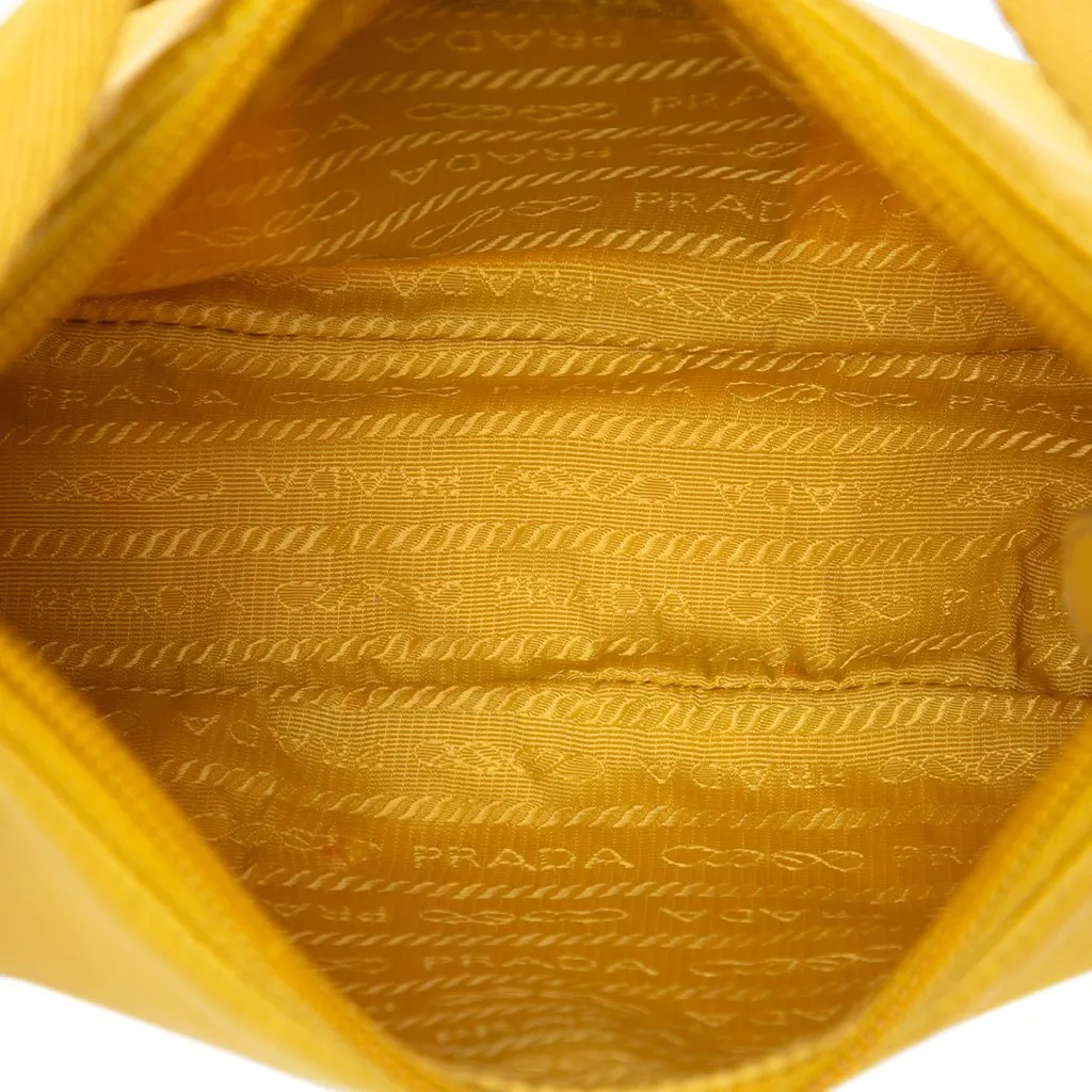 Prada Mini Tessuto Re Edition 2000 Shoulder Bag Yellow Polyamide Very good - Model View