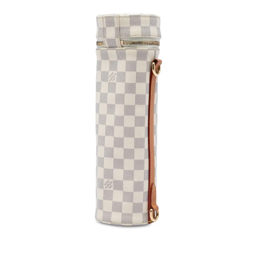 Louis Vuitton Damier Azur Bottle Holder White Very good - Back View