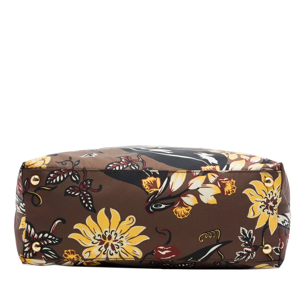 Prada Tessuto Stampato Satchel Brown Very good - Inside View