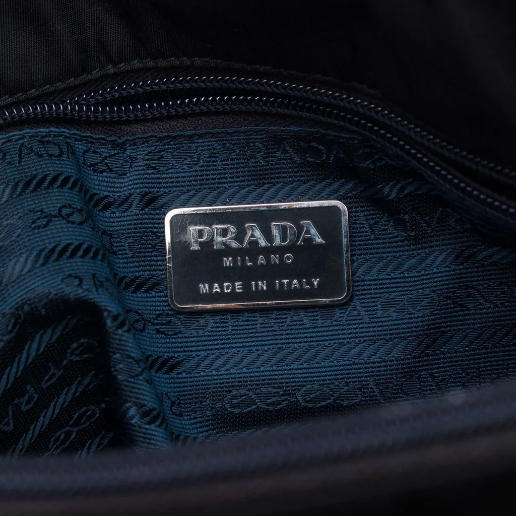 Prada Tessuto Chain Tote Black Very good - Box View