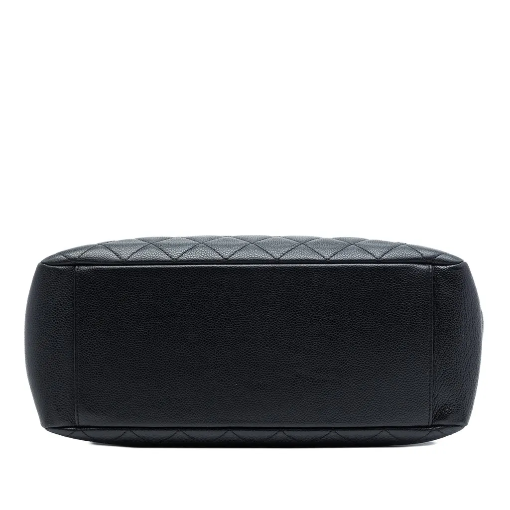 Chanel Caviar Grand Shopping Tote Black Leather Very good - Inside View