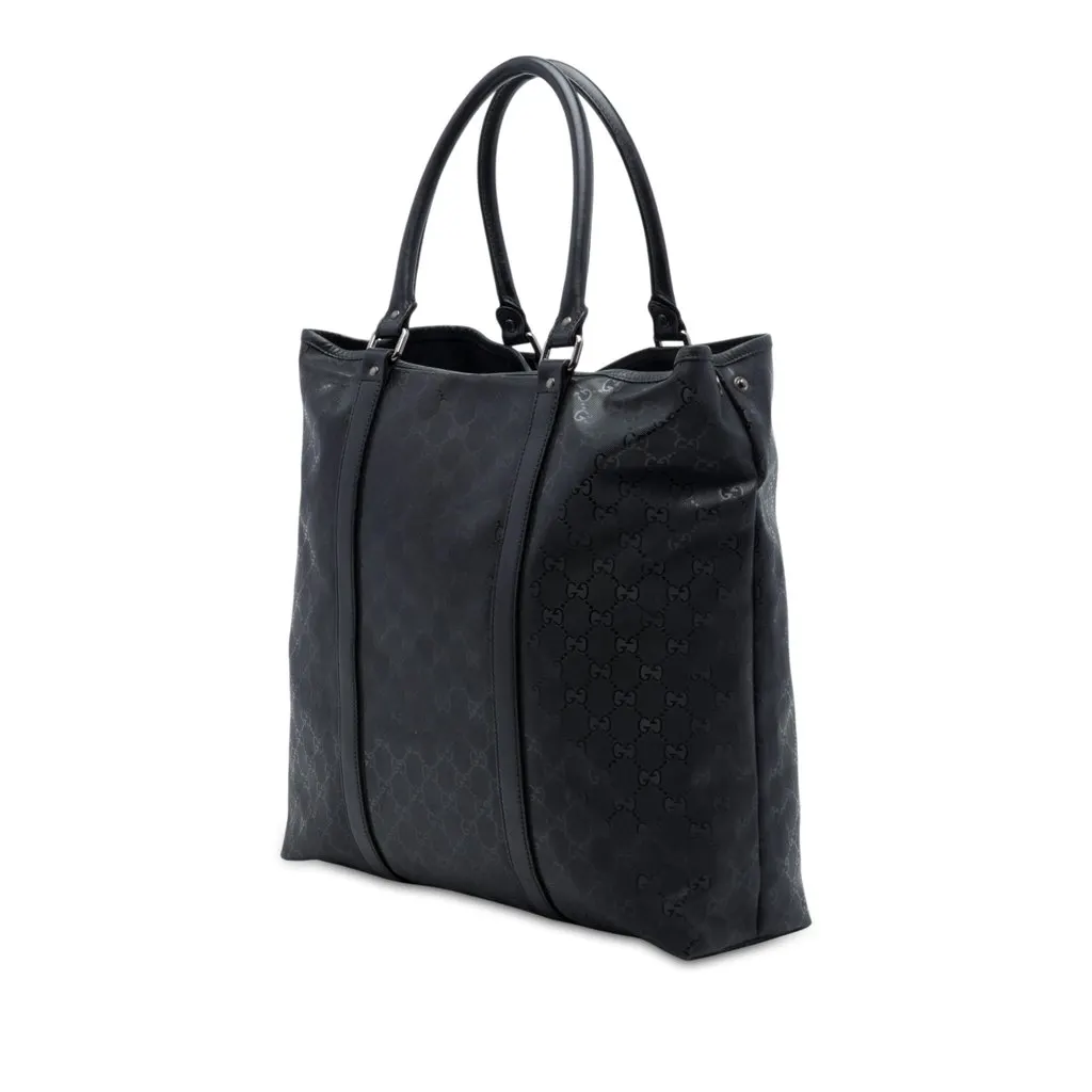 Gucci GG Imprime Joy Vertical Tote Black Canvas Very good - Back View