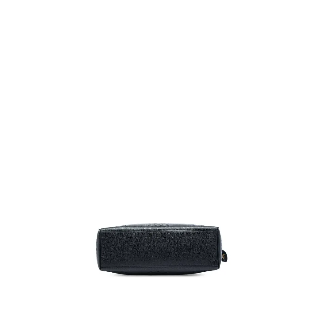 Chanel Triple CC Caviar Tote Black Leather Very good - Inside View