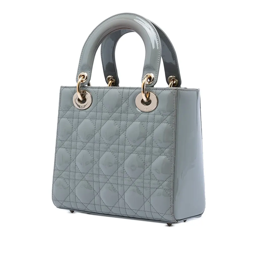 Dior Small Patent Cannage Lady Dior MultiColor Leather Very good - Back View