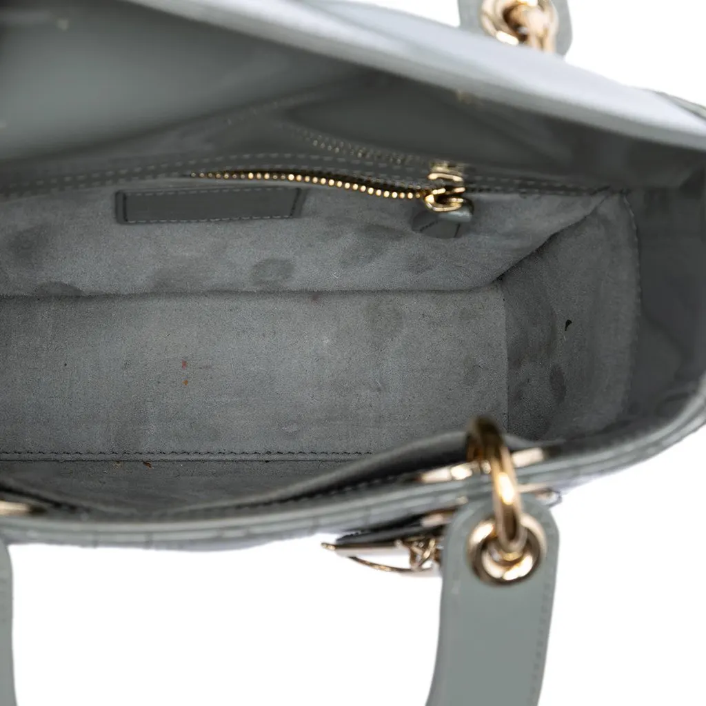 Dior Small Patent Cannage Lady Dior MultiColor Leather Very good - Model View