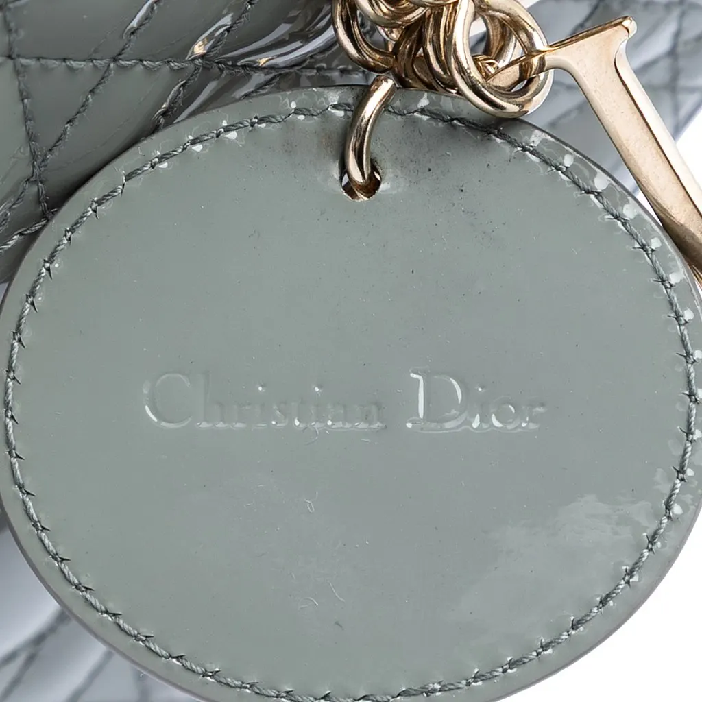 Dior Small Patent Cannage Lady Dior MultiColor Leather Very good - Box View