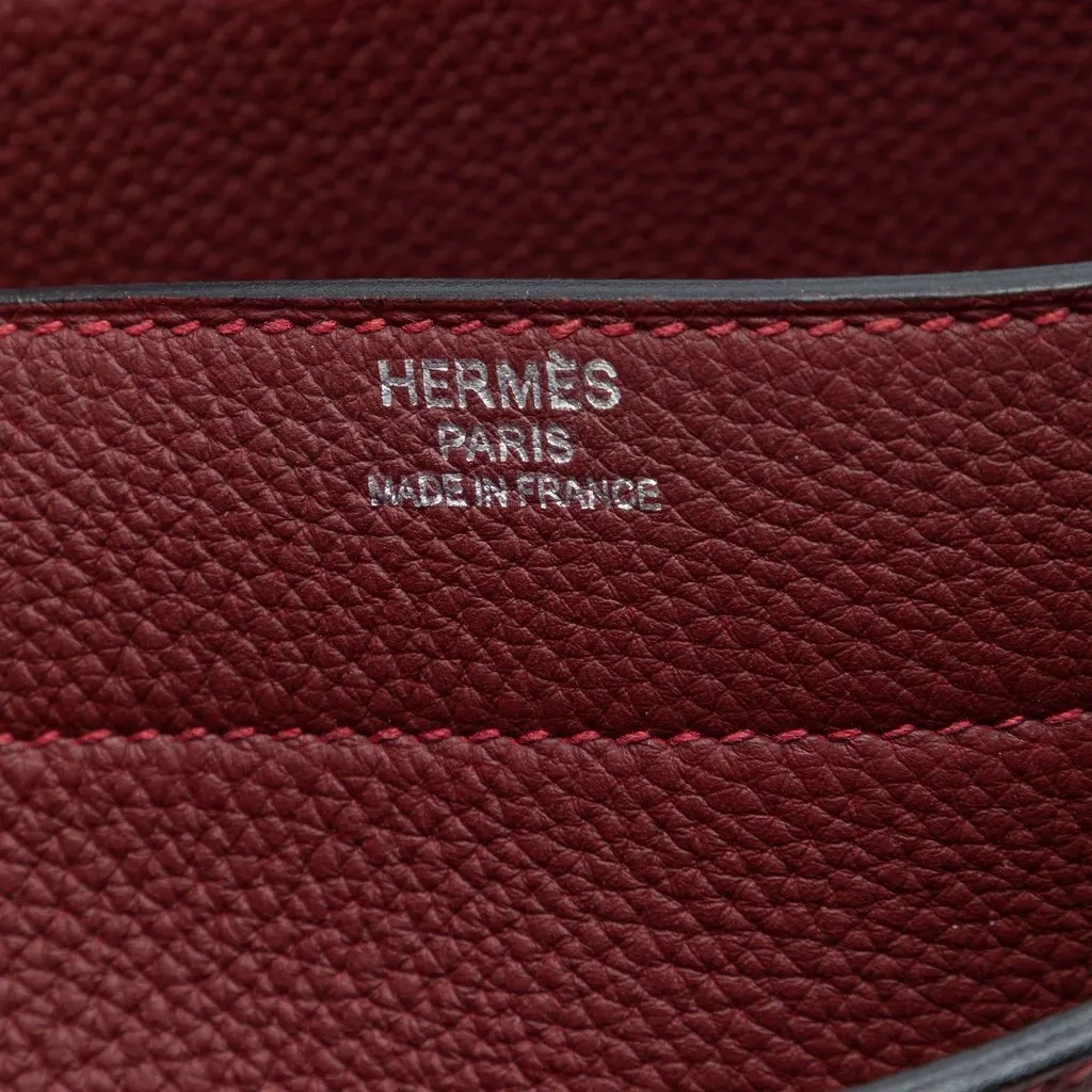 Hermès Clemence Sac A Depeches 38 Red Leather Very good - Box View