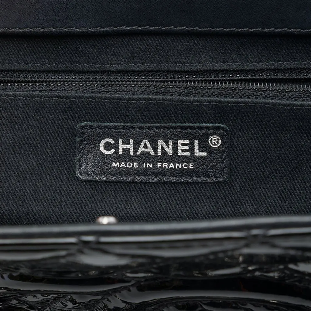 Chanel CC Patent Timeless Shopping Tote Black Leather Very good - Box View