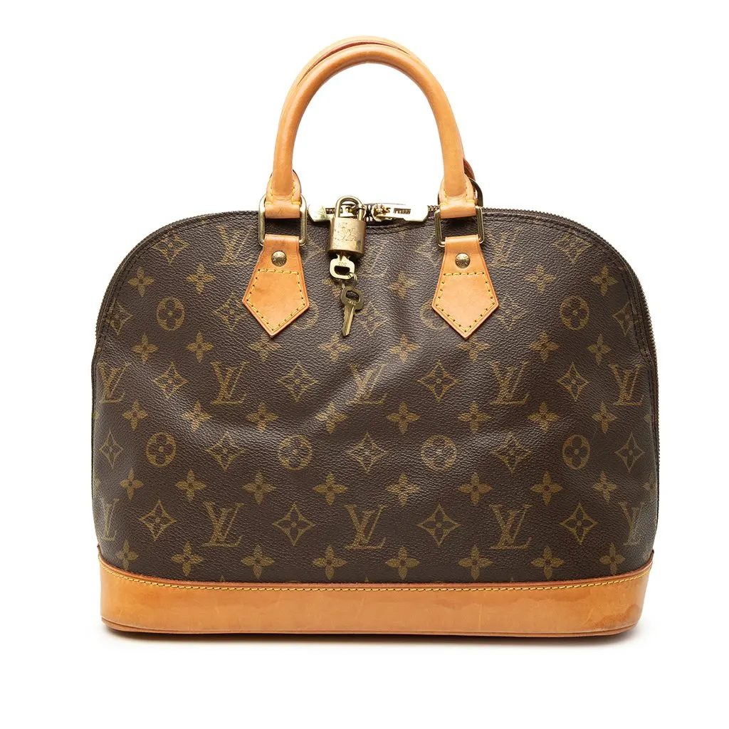 Louis Vuitton Monogram Alma PM Brown Canvas Good - Front View