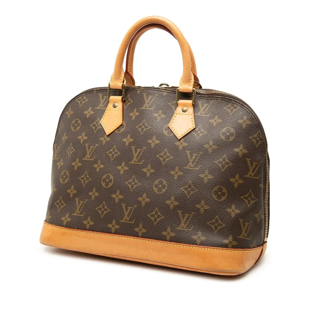 Louis Vuitton Monogram Alma PM Brown Canvas Good - Back View