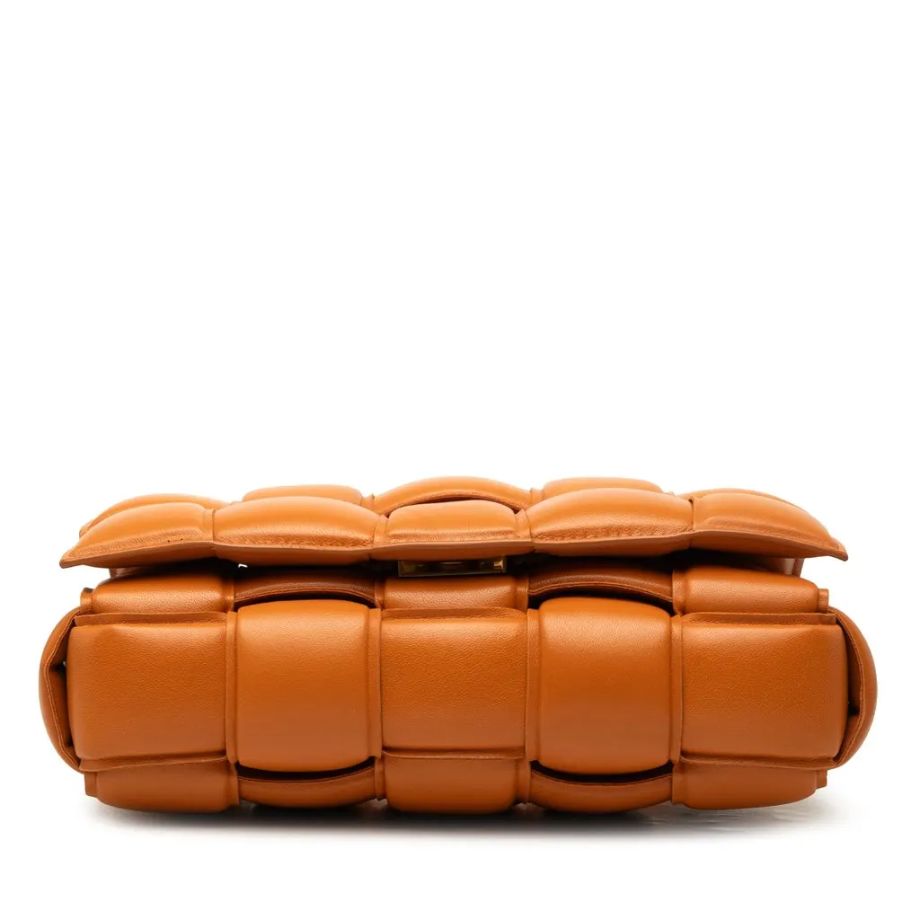 Bottega Veneta Nappa Intrecciato Padded Cassette Crossbody Orange Leather Very good - Inside View