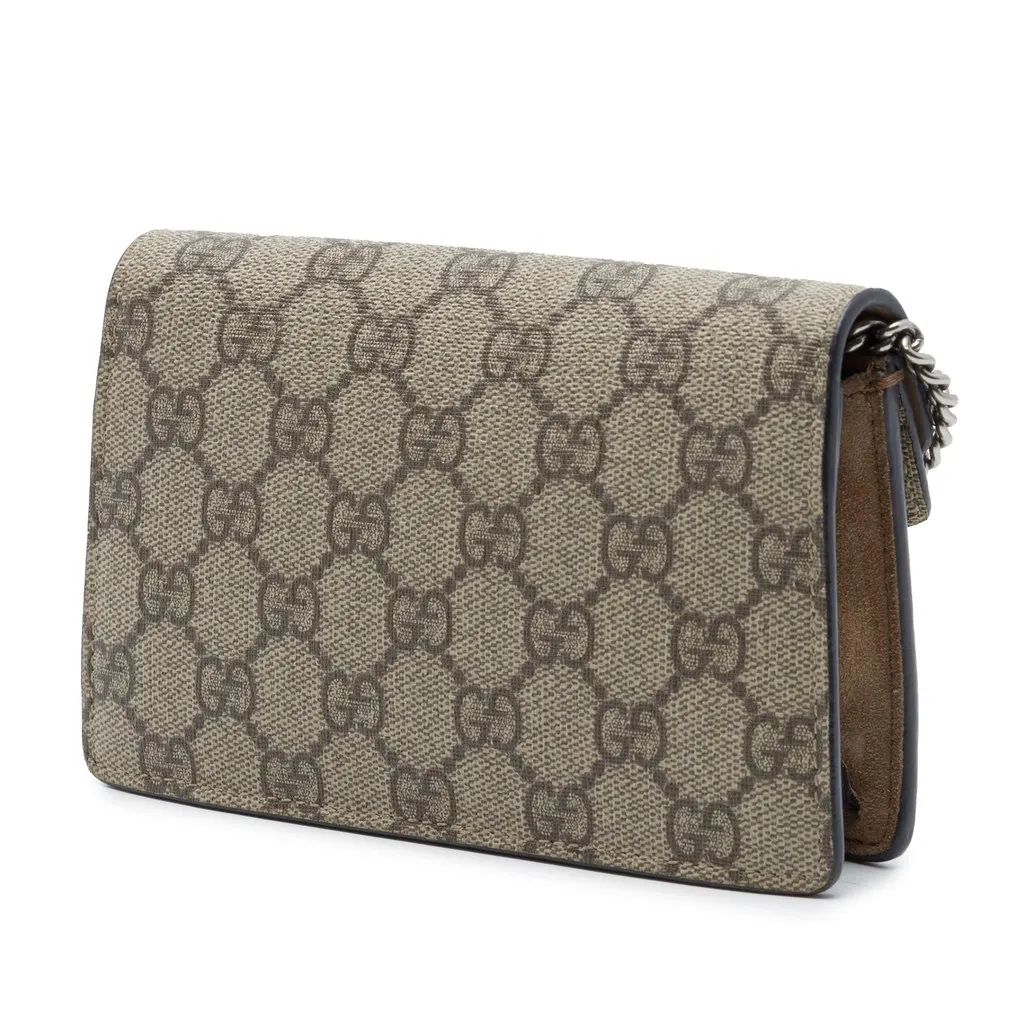 Gucci Mini GG Supreme Dionysus Crossbody Beige Very good - Back View