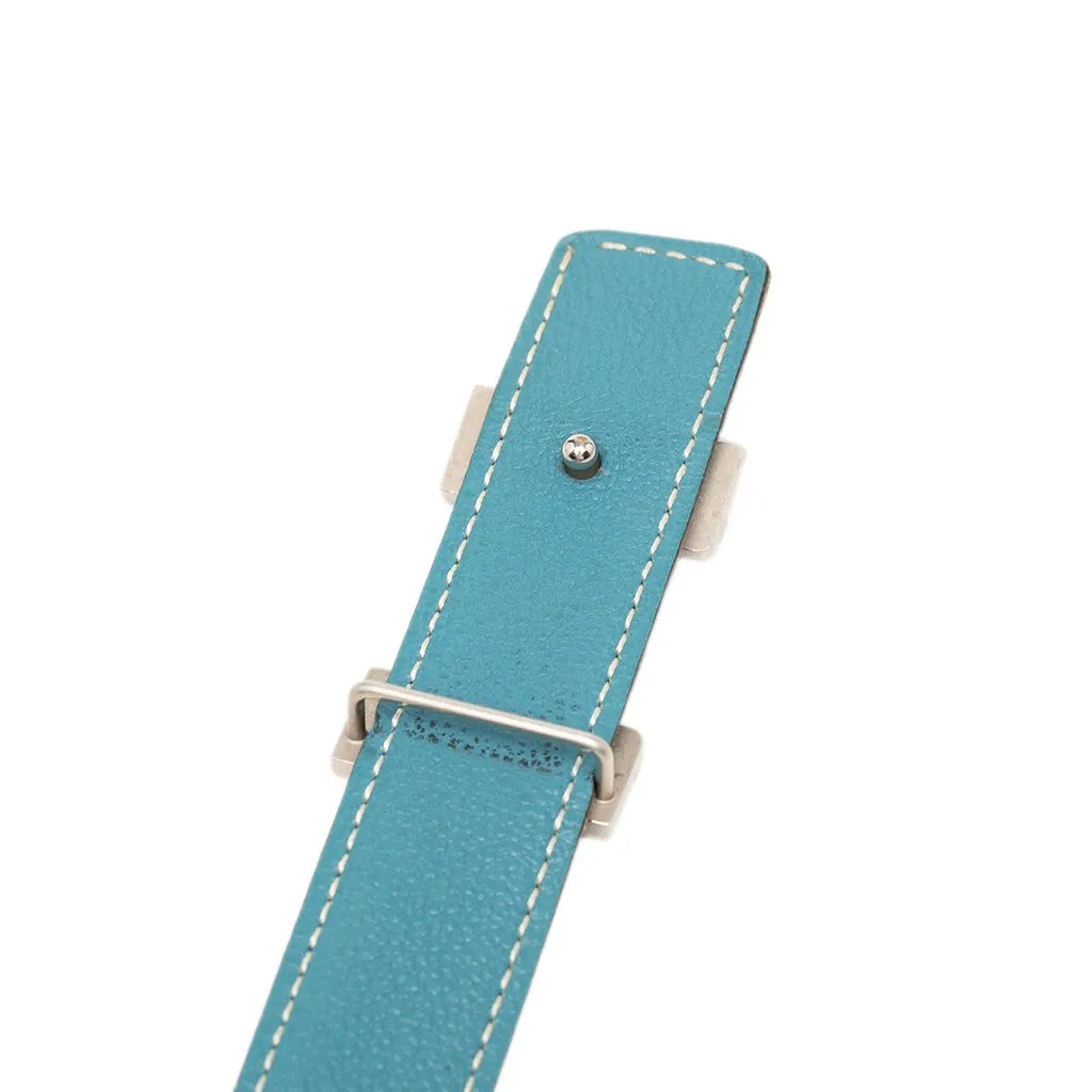 Hermès Box Calf and Togo Constance H Reversible Belt Black Leather Very good - Box View