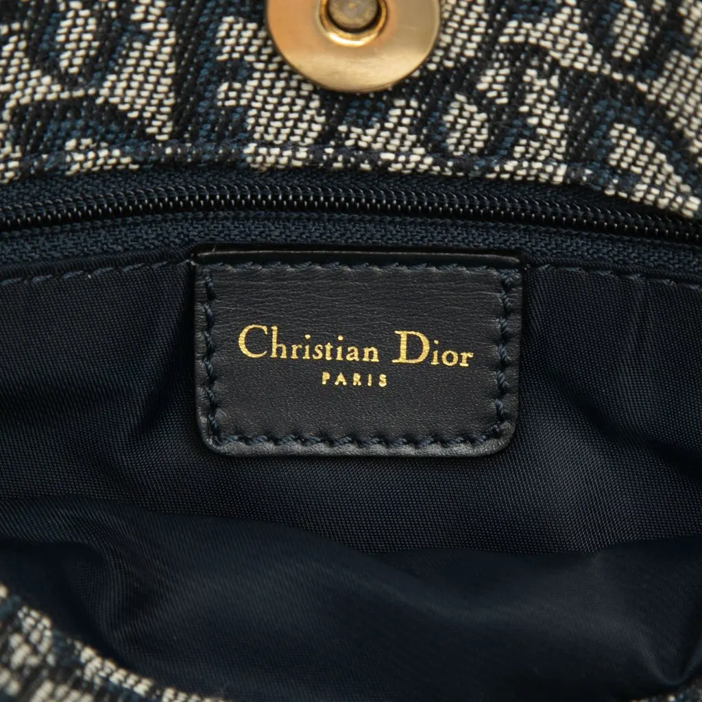 Dior Diorissimo Trotter Canvas Tote Blue Canvas Very good - Box View
