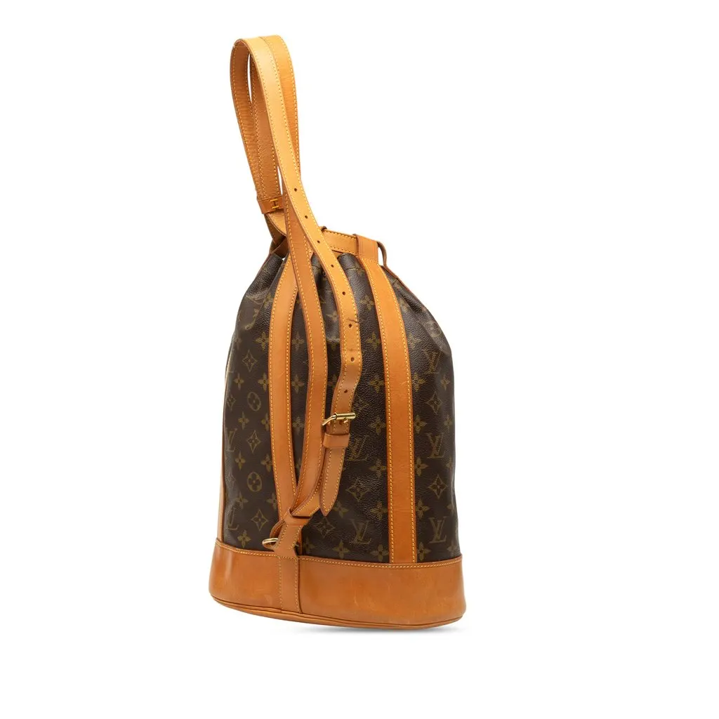 Louis Vuitton Monogram Randonnee PM Brown Very good - Back View