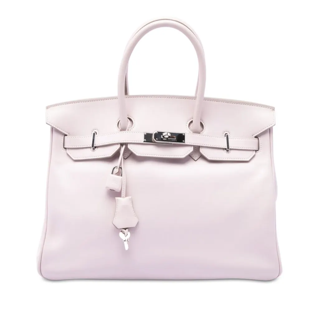 Hermès Swift Birkin Retourne 35 Pink Leather Very good - Front View