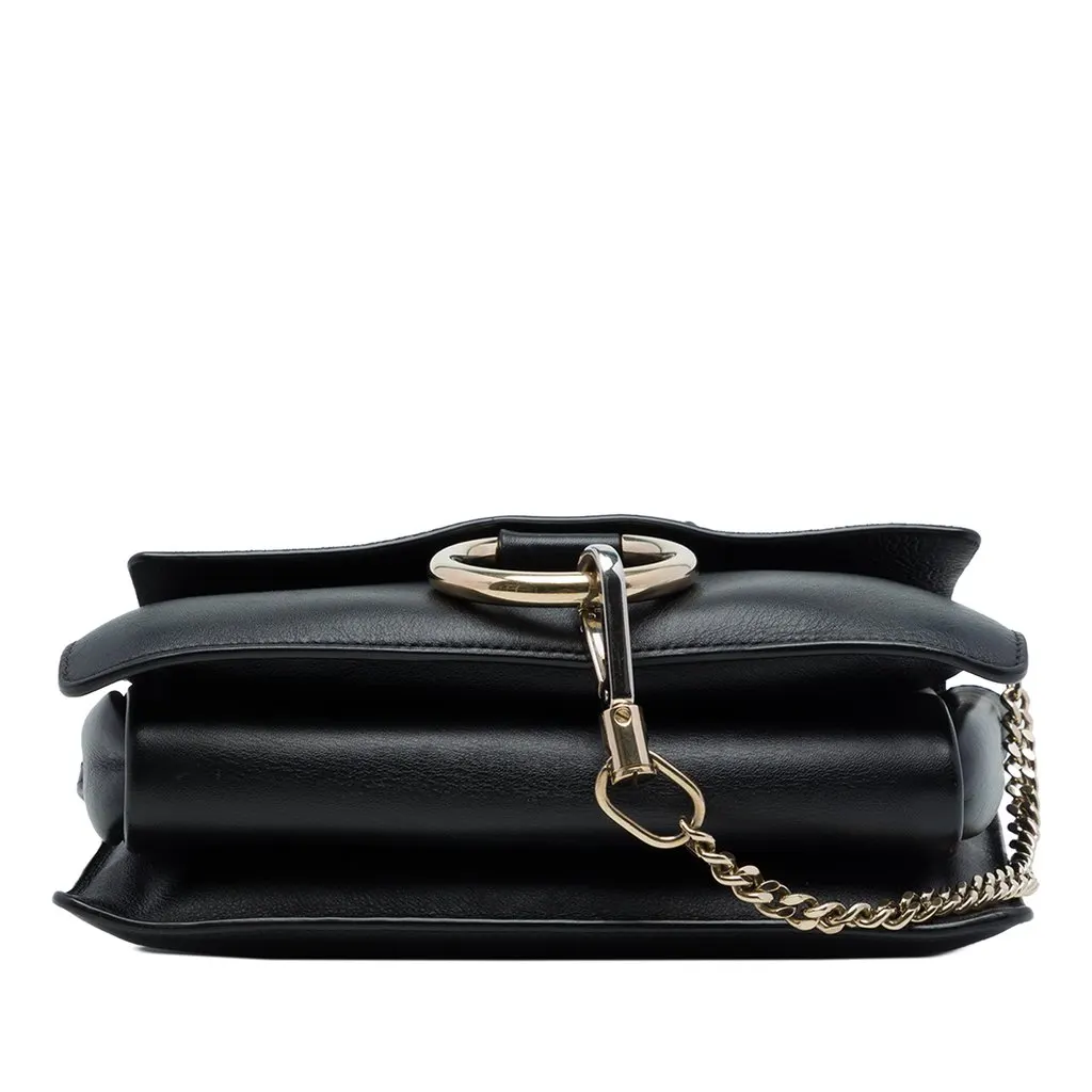 Chloé Small Suede and Calfskin Faye Crossbody Black Suede Good - Inside View
