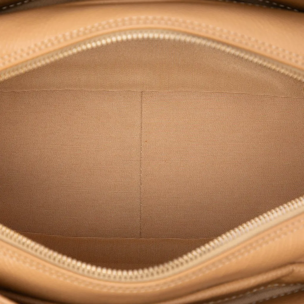 Chanel Petite Caviar Timeless Tote Beige Leather Very good - Model View