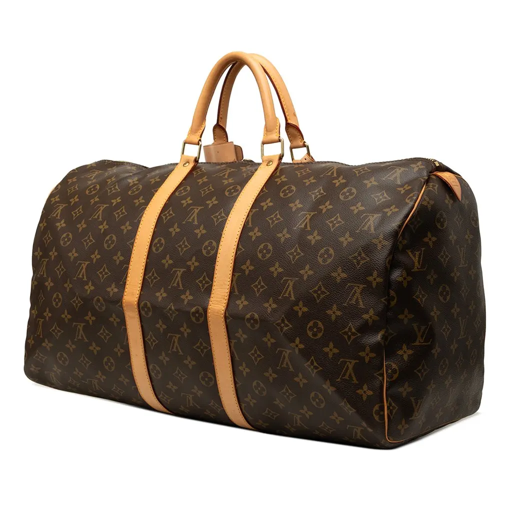 Louis Vuitton Monogram Keepall 55 Brown Very good - Back View