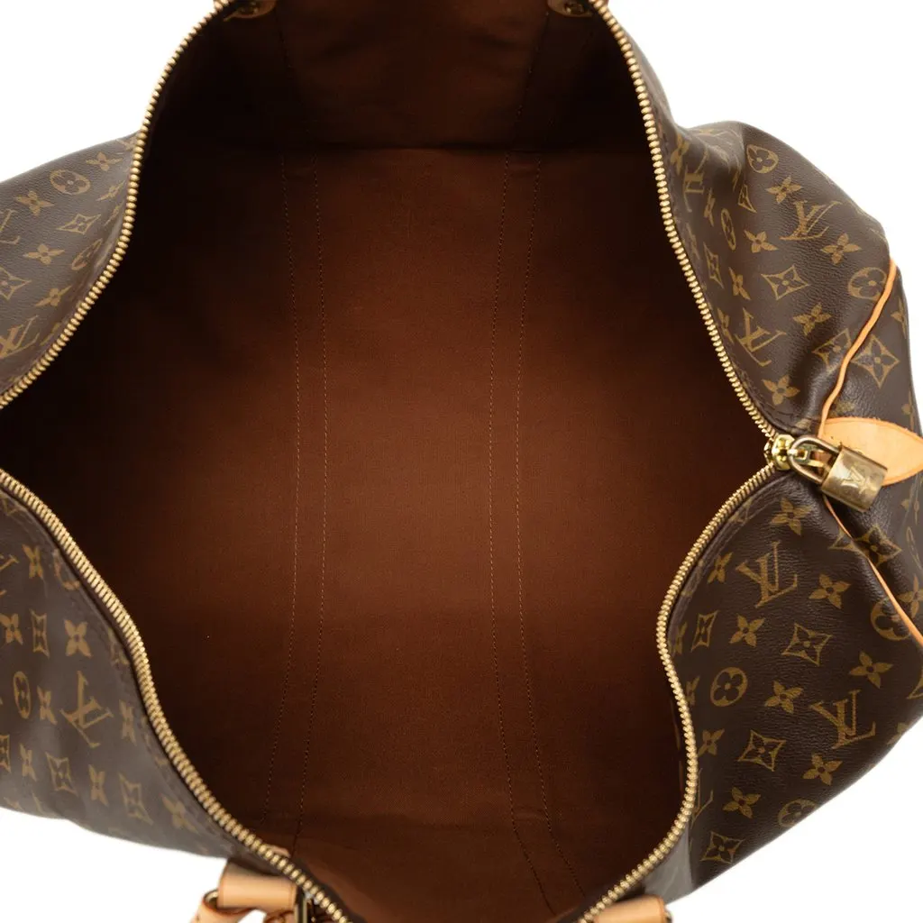 Louis Vuitton Monogram Keepall 55 Brown Very good - Model View