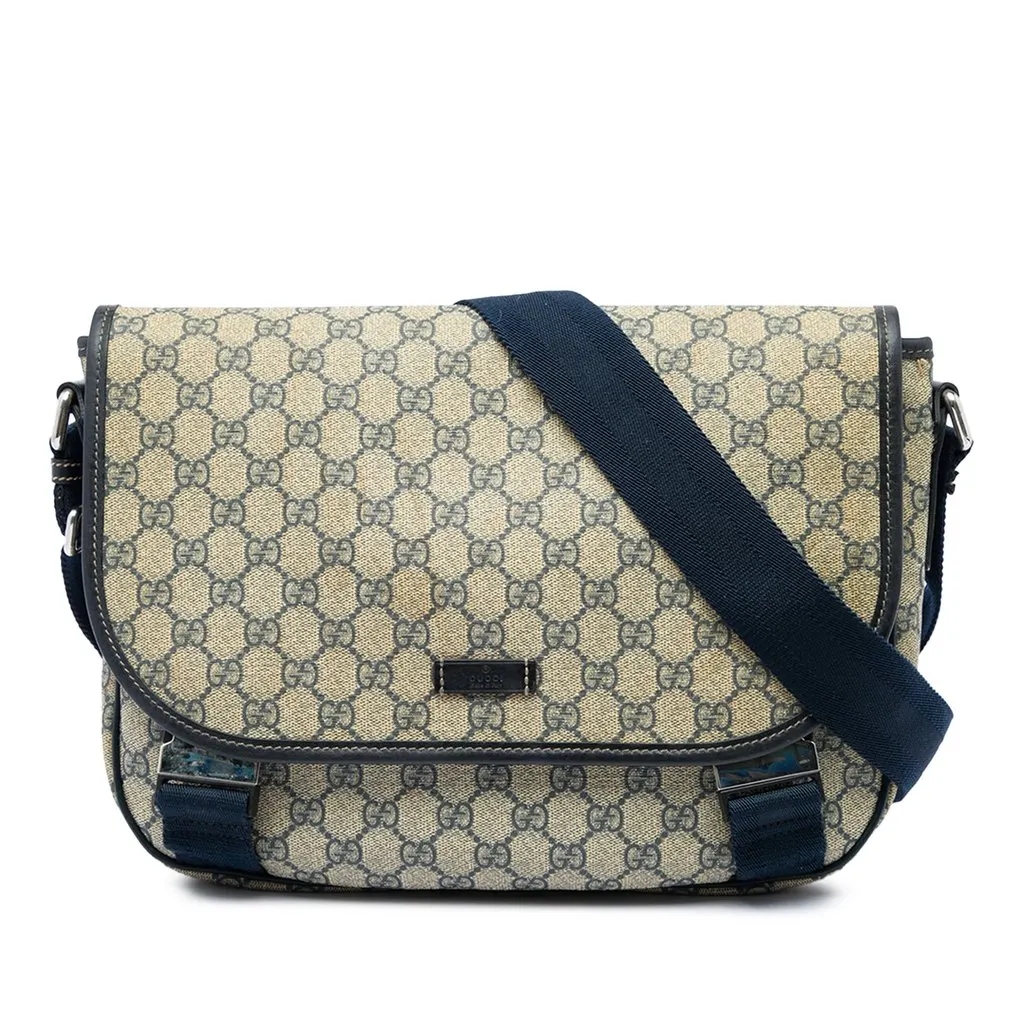 Gucci GG Supreme Crossbody Beige Canvas Very good - Front View