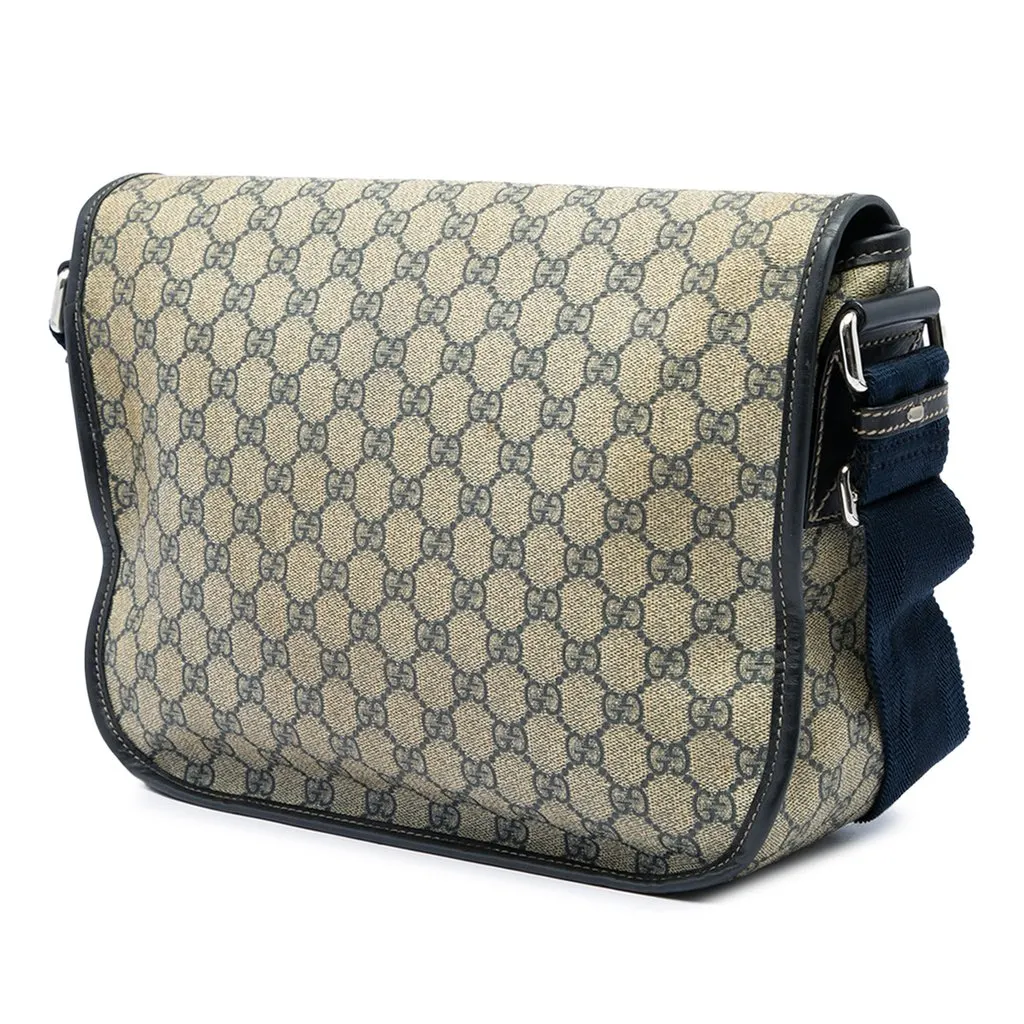 Gucci GG Supreme Crossbody Beige Canvas Very good - Back View