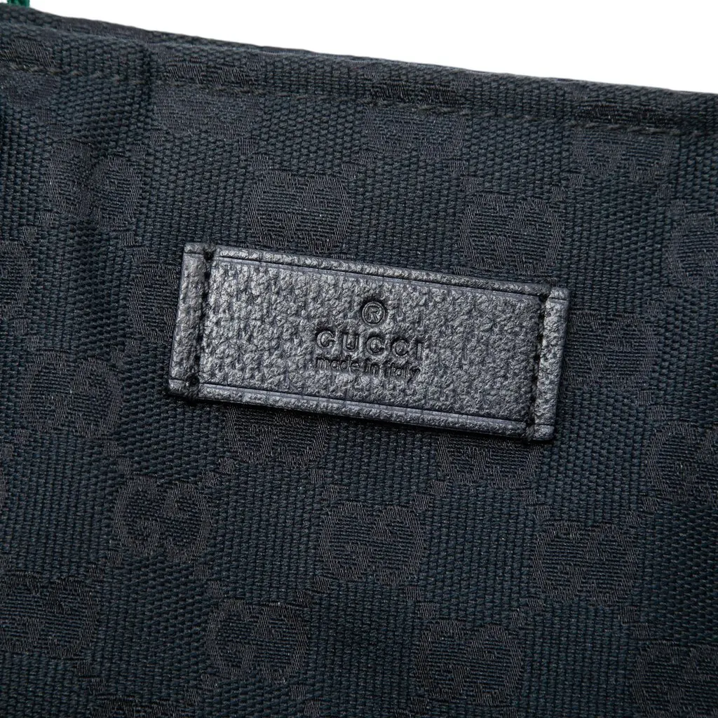 Gucci GG Canvas Web Tote Blue Canvas Very good - Box View