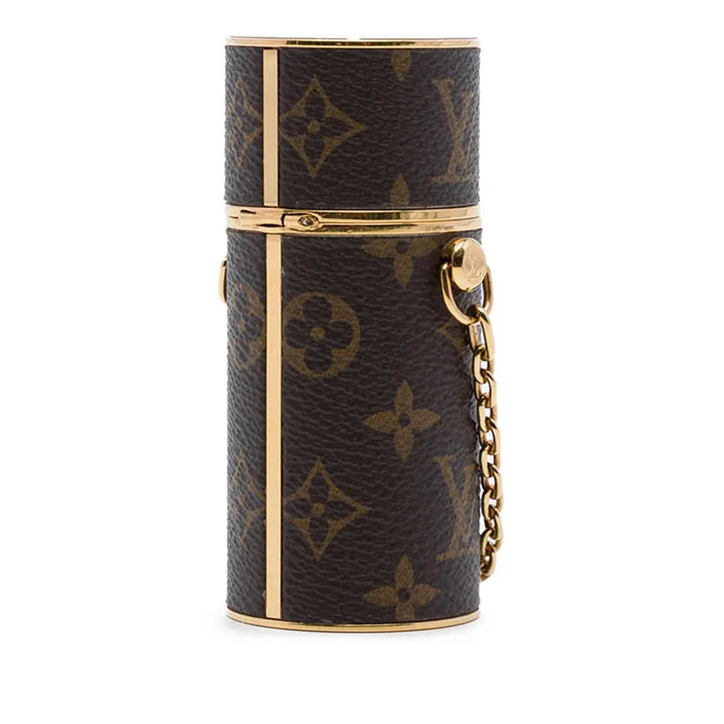 Louis Vuitton Monogram Lipstick Case Brown Canvas Very good - Back View