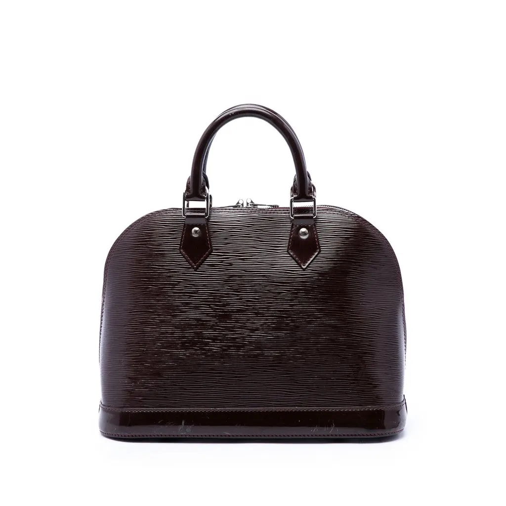 Louis Vuitton Electric Epi Alma PM Purple Leather Very good - Front View