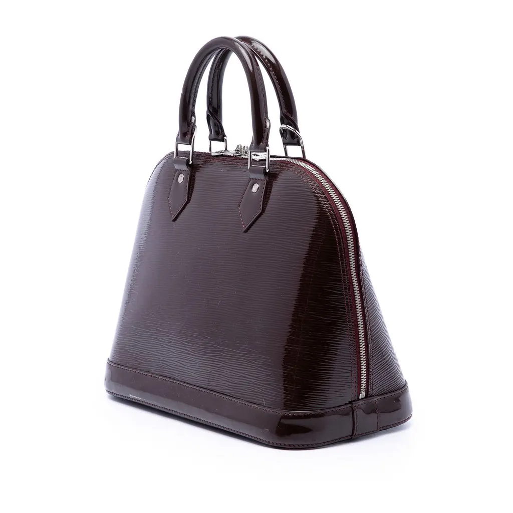Louis Vuitton Electric Epi Alma PM Purple Leather Very good - Back View