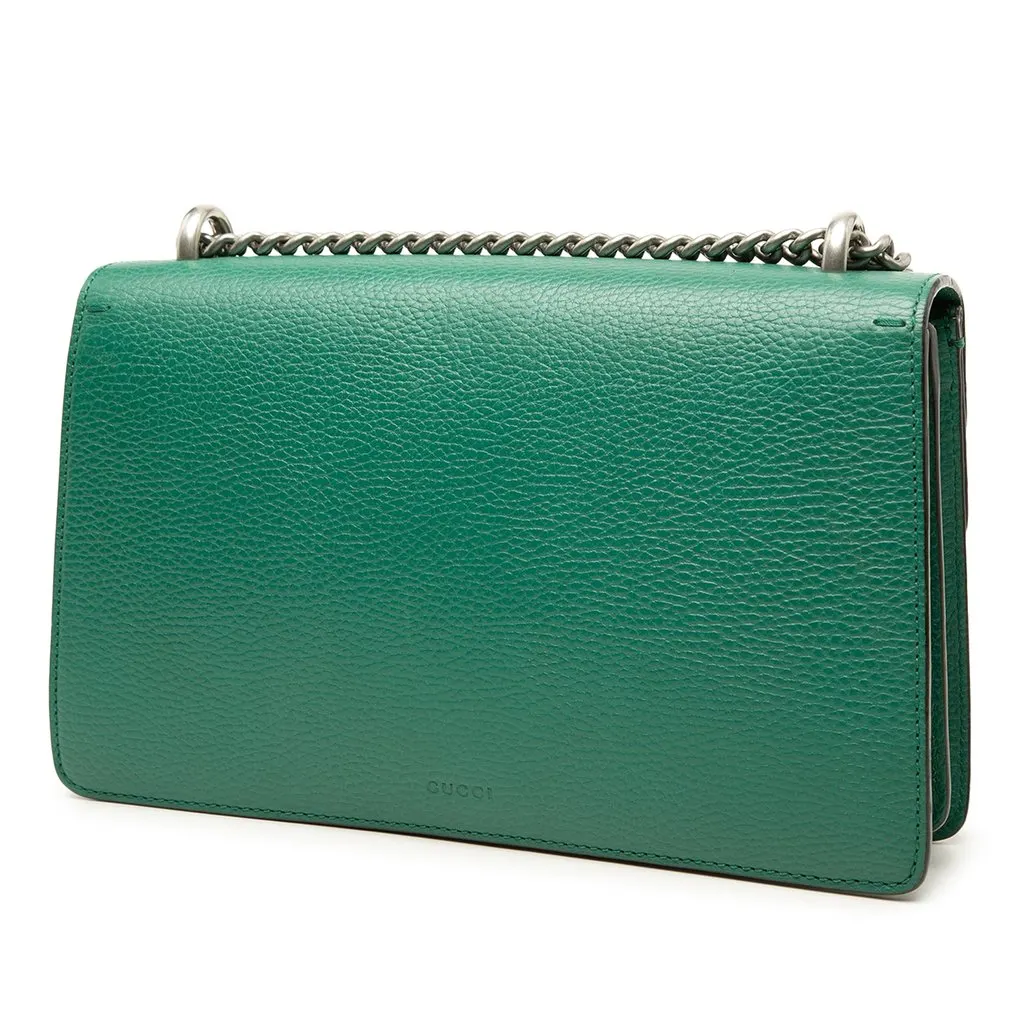 Gucci Medium Leather Dionysus Shoulder Bag Green Leather Very good - Back View