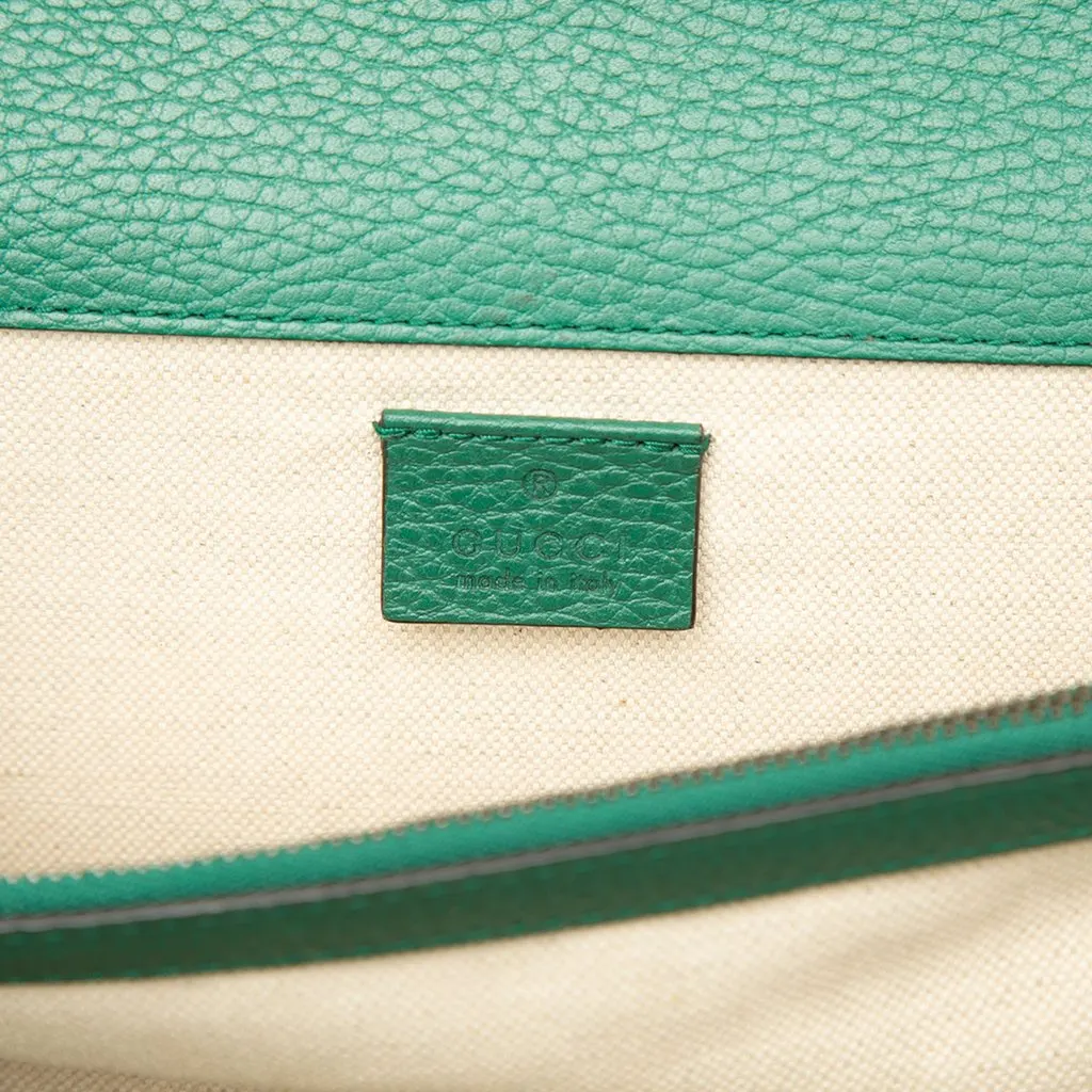Gucci Medium Leather Dionysus Shoulder Bag Green Leather Very good - Box View