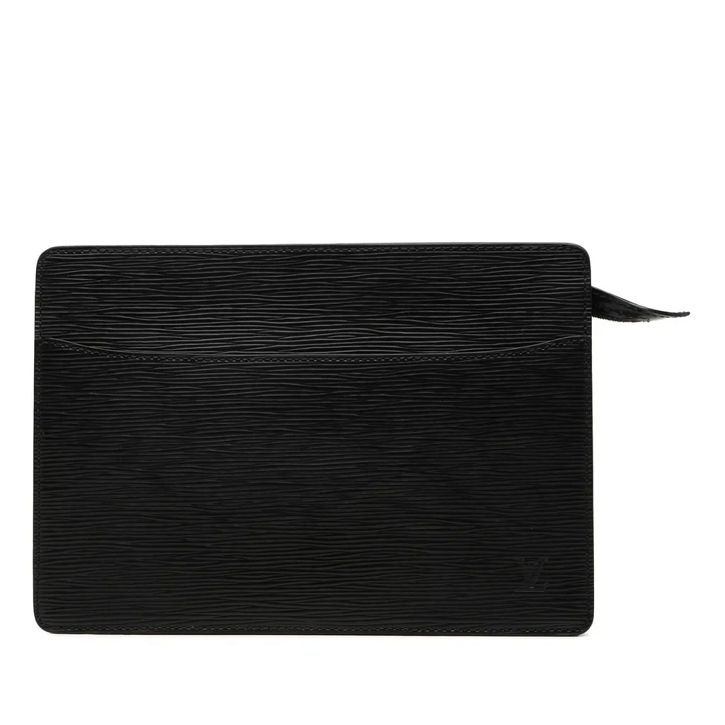 Louis Vuitton Epi Pochette Homme Black Leather Very good - Front View
