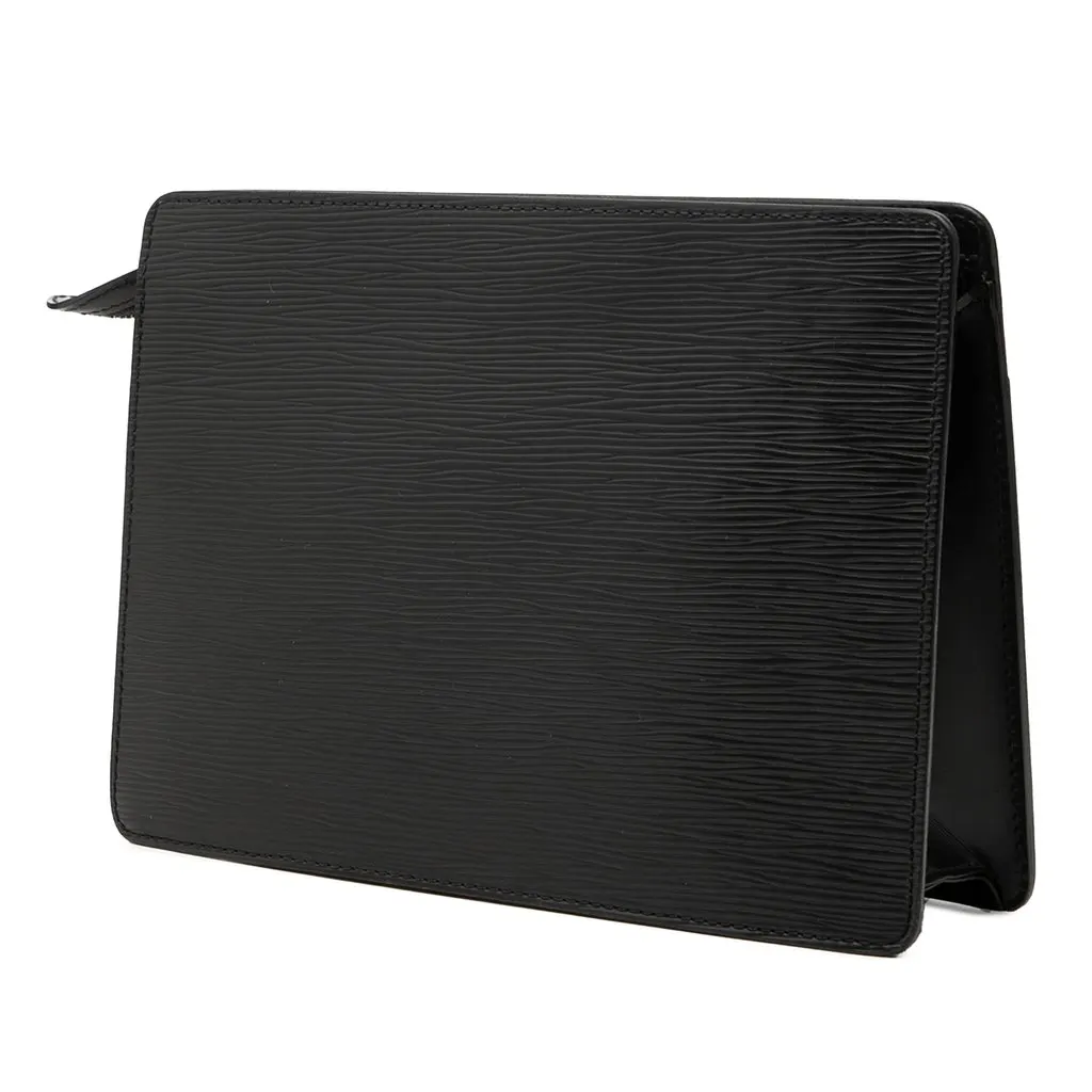 Louis Vuitton Epi Pochette Homme Black Leather Very good - Back View