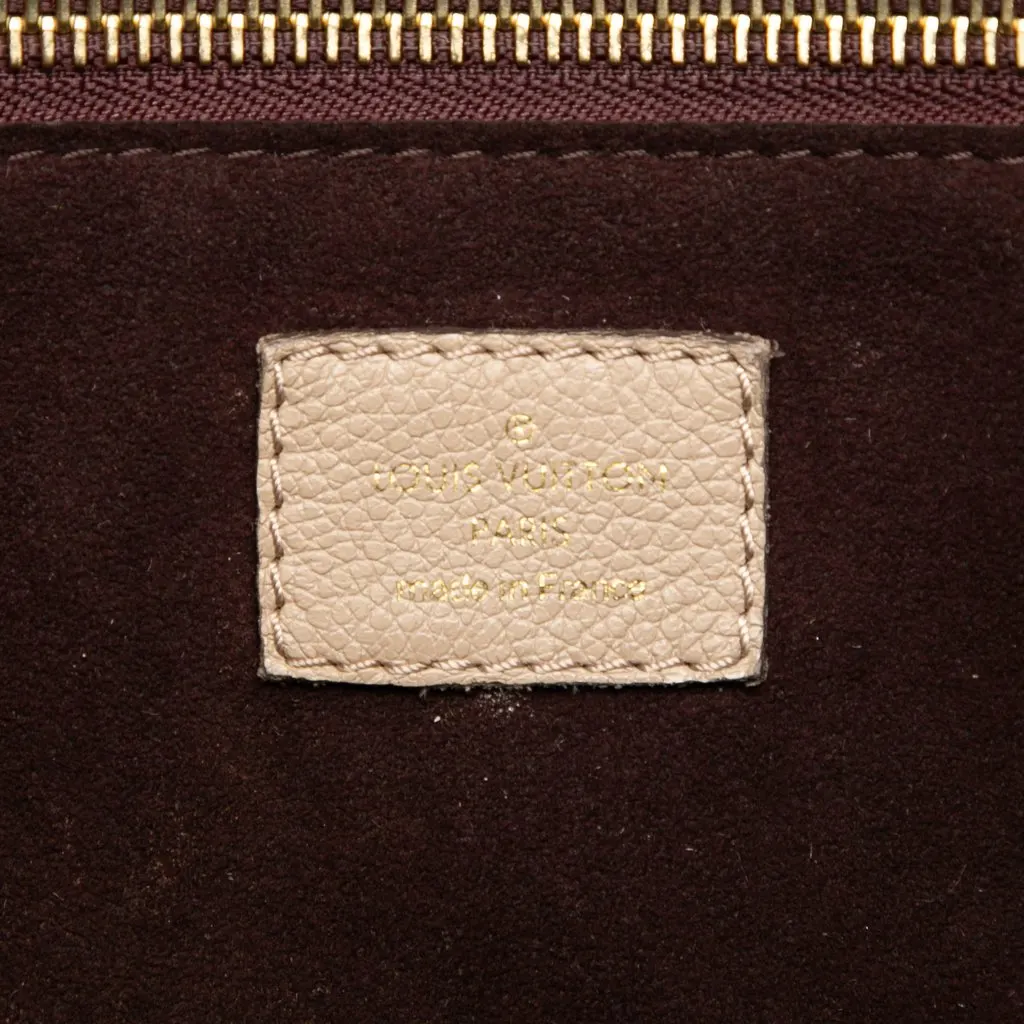 Louis Vuitton Monogram Giant Empreinte Neverfull MM Beige Leather Very good - Box View