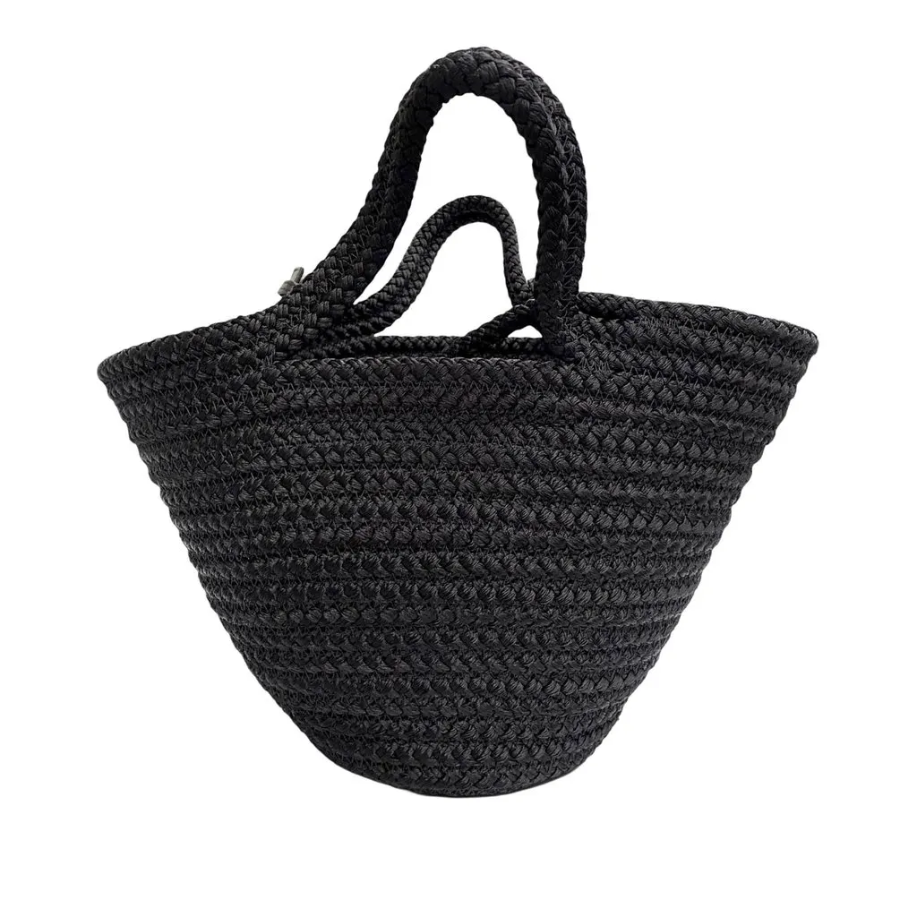 Balenciaga Small Nylon Ibiza Basket Bag Black Very good - Back View