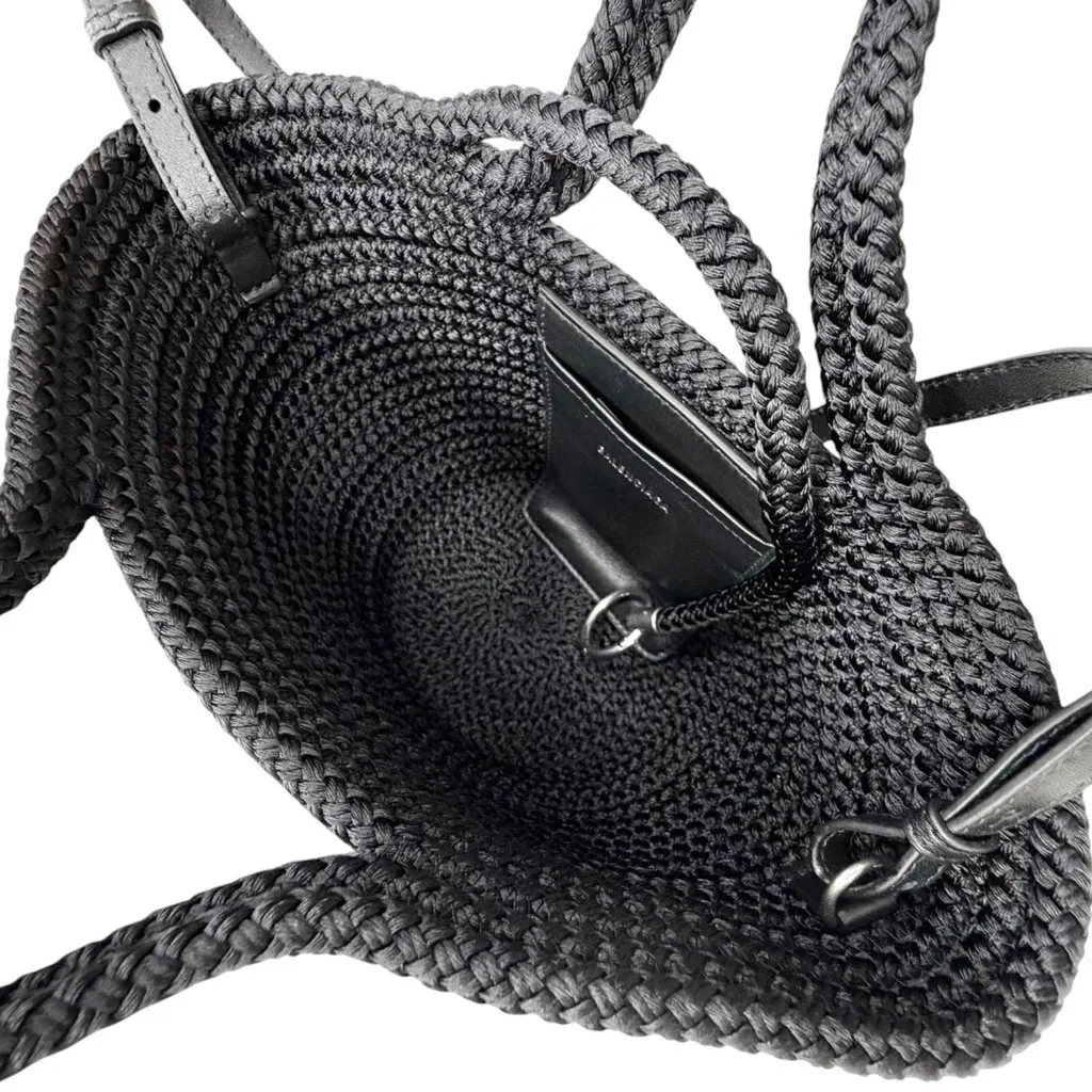 Balenciaga Small Nylon Ibiza Basket Bag Black Very good - Box View