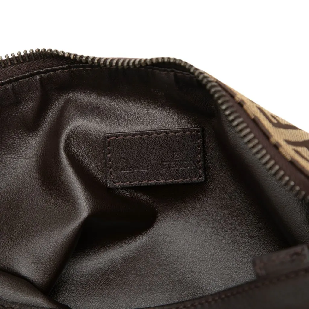 Fendi Zucchino Canvas Handbag Brown Very good - Box View