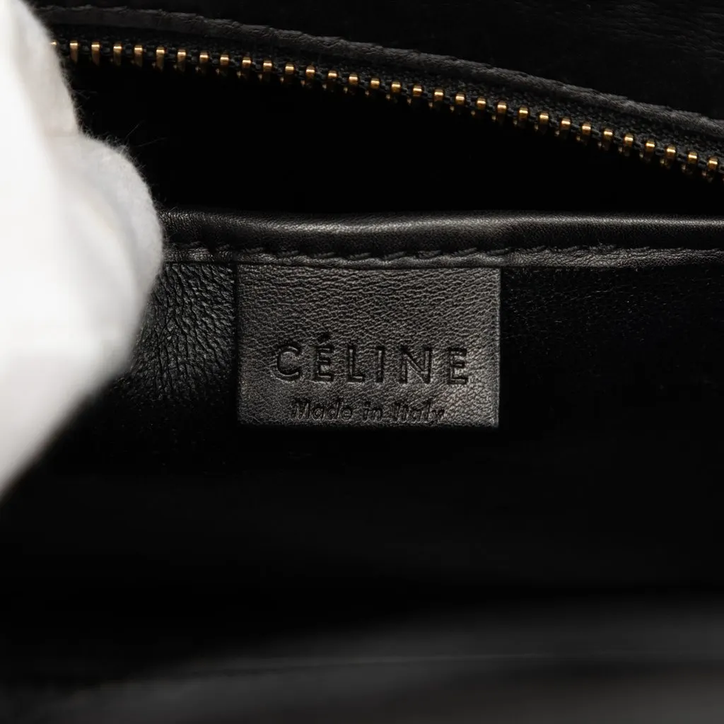 Celine Nano Tricolor Calfskin and Suede Luggage Tote Beige Leather Good - Box View