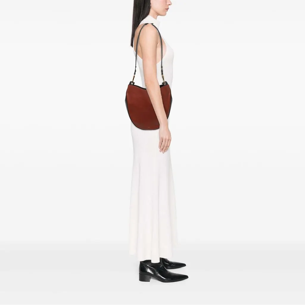 Celine Medium Bicolor Calfskin Trotteur Hobo Red Leather Very good - Box View
