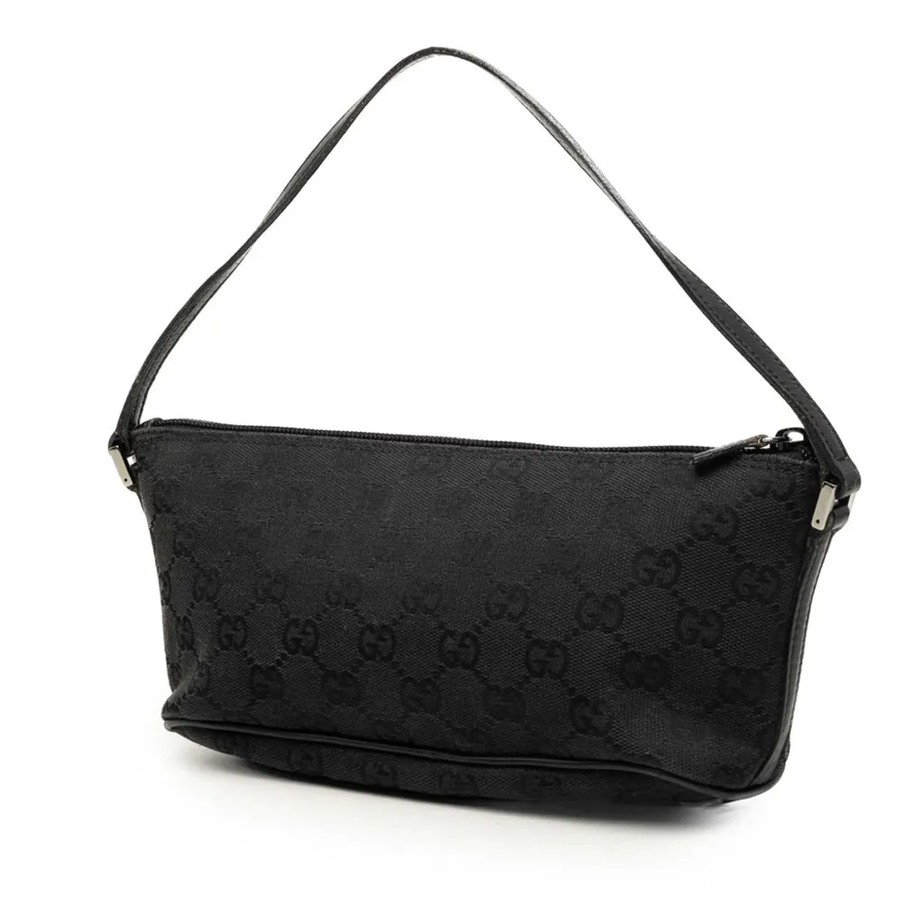 Gucci GG Canvas Boat Black Very good - Back View